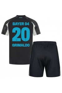 Bayer Leverkusen Alejandro Grimaldo #20 Babytruitje 3e tenue Kind 2024-25 Korte Mouw (+ Korte broeken)